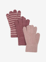 Magic gloves knit 3-pack - Roan rouge