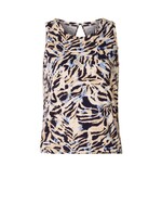 YEST Martine top - Soft sand multi color