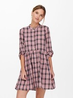 ONLY Chicago 3/4 dress - aurora pink checks