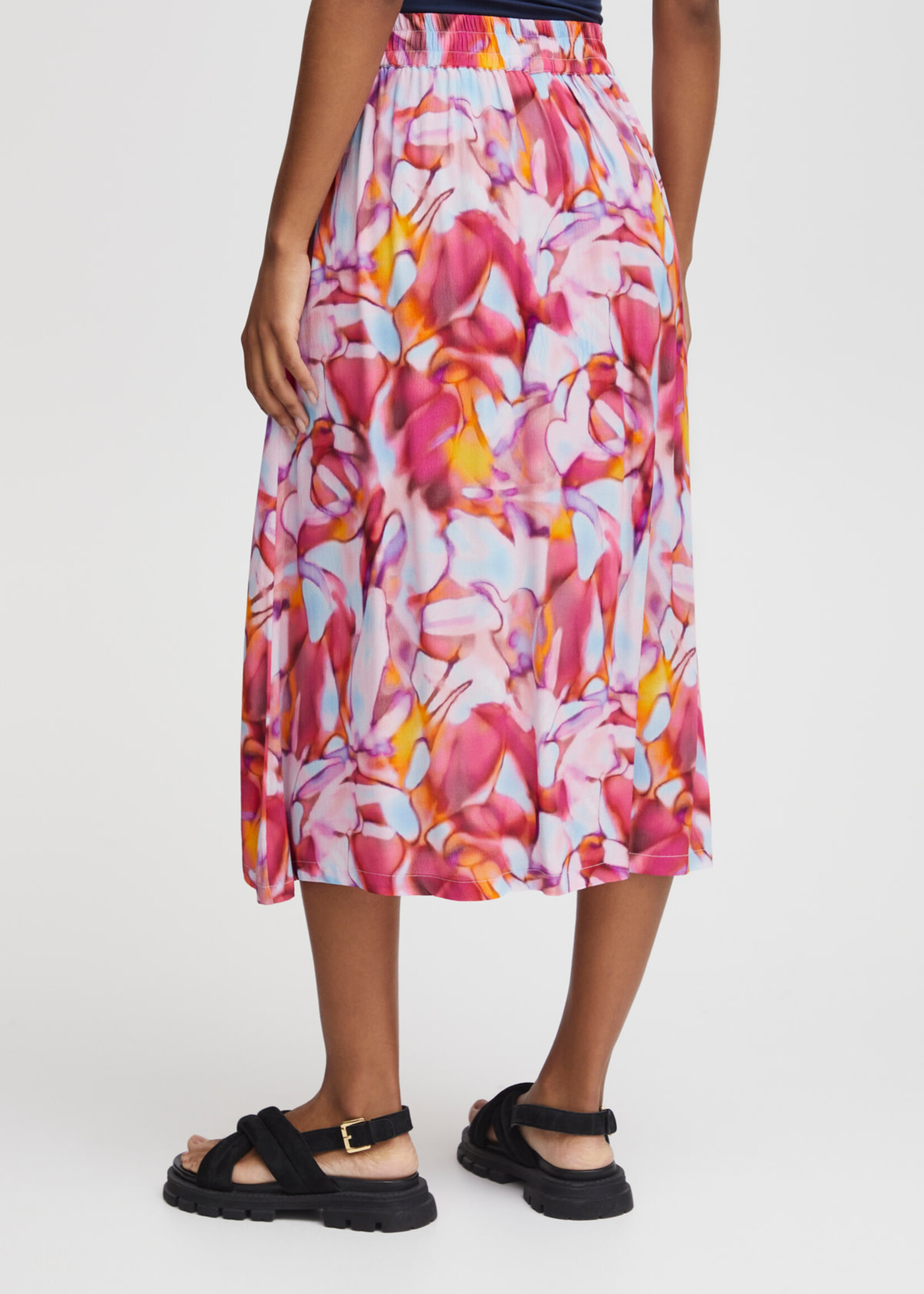 ICHI Pomona skirt - Carmine multi color