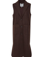 ICHI Enopa waistcoat - Coffee bean melange