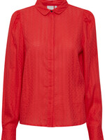 ICHI Umano blouse - Poppy red