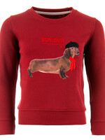 Violeta weenie dog  sweater - Bordo
