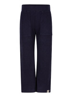 Wide pants fancy rib - Dark navy