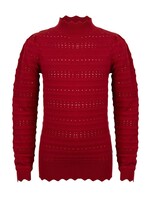 Knitwear longsleeve col - biking red