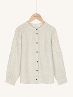 Ivy slub blouse - sand