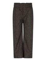 Wide pants herringbone - Black