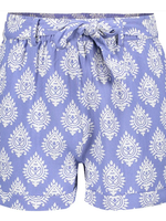 Short big print - Blue & off white