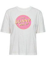 ICHI Junla t-shirt 'Sunny side up' - Cloud dancer