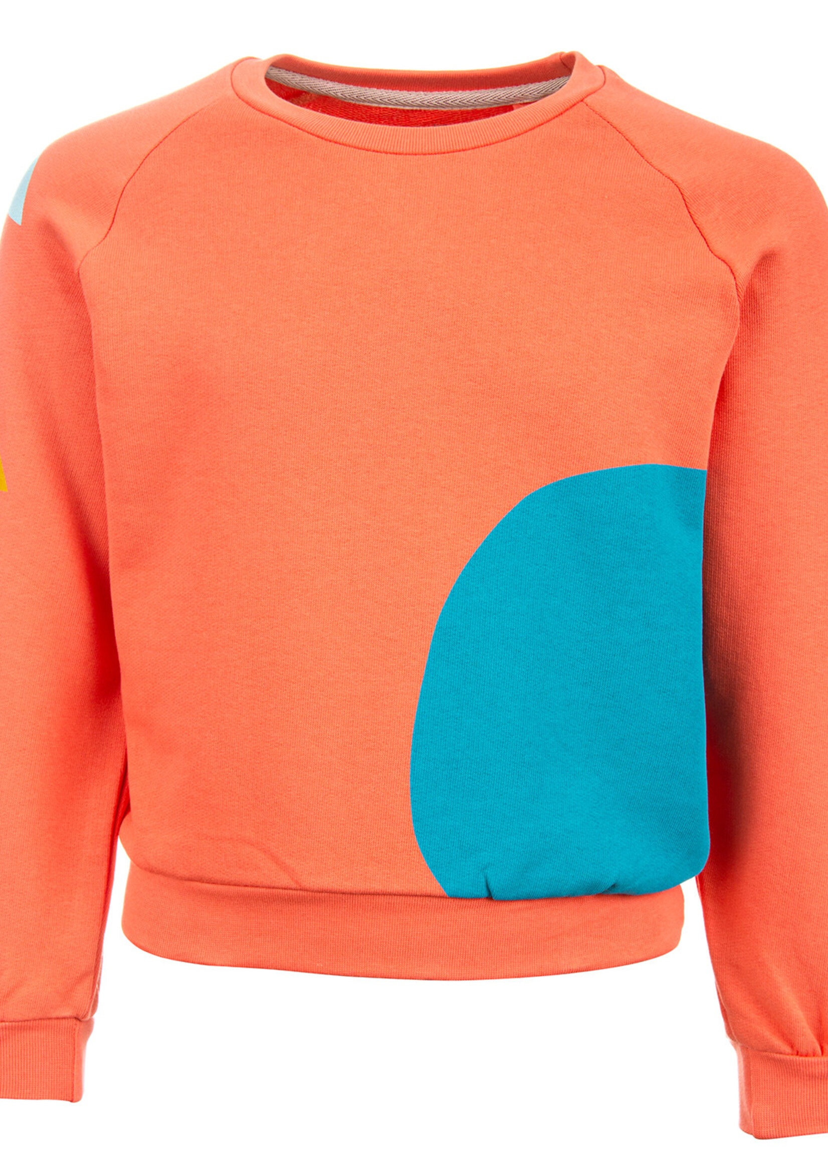 Odessa sweater 'Shapes' - Flamingo