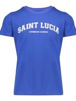 T-shirt 'Saint Lucia' - Cobalt