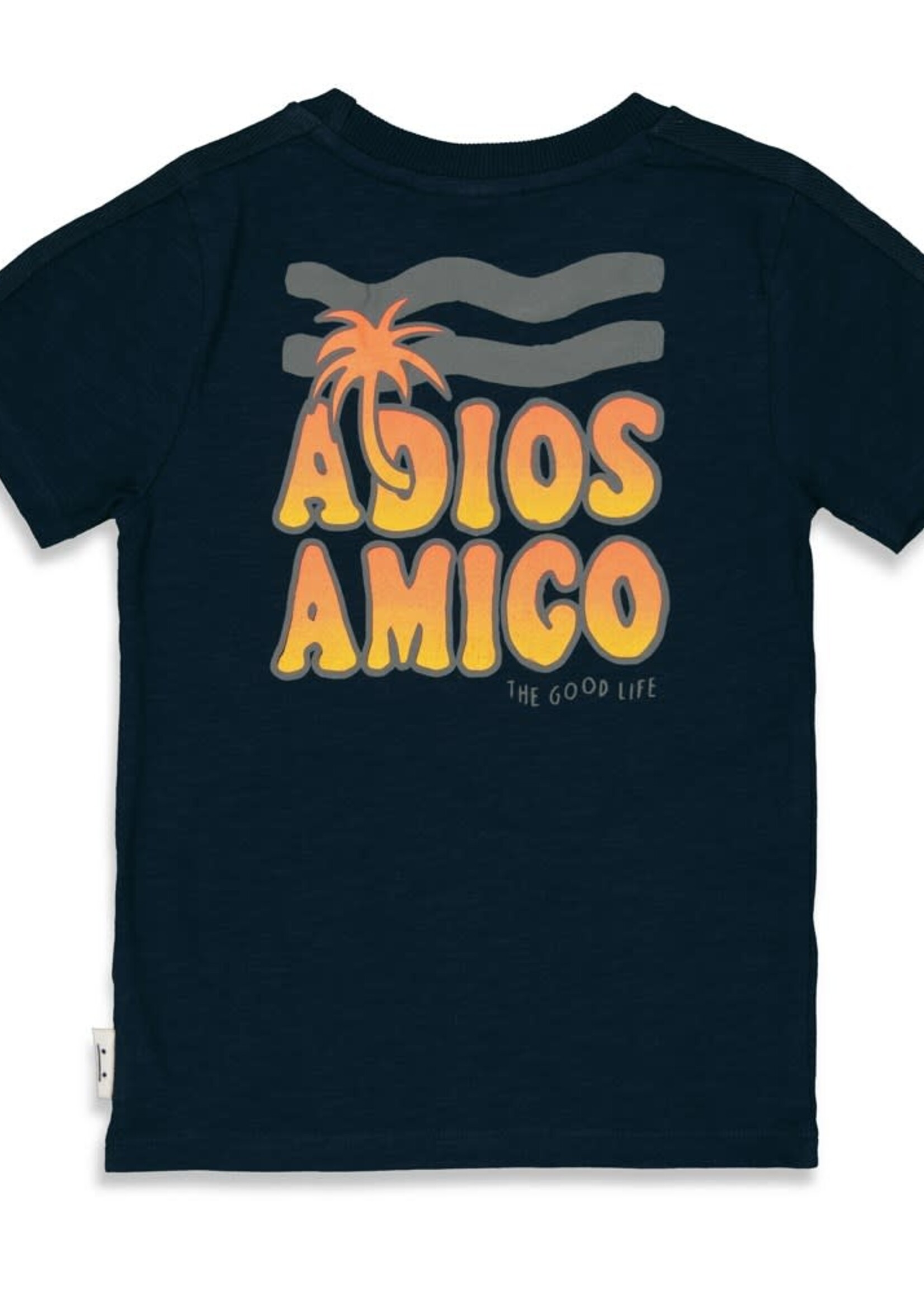 El Sol t-shirt 'Adios amigo' - Blauw