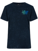 T-shirt i. blue rainbow washed - Deep night