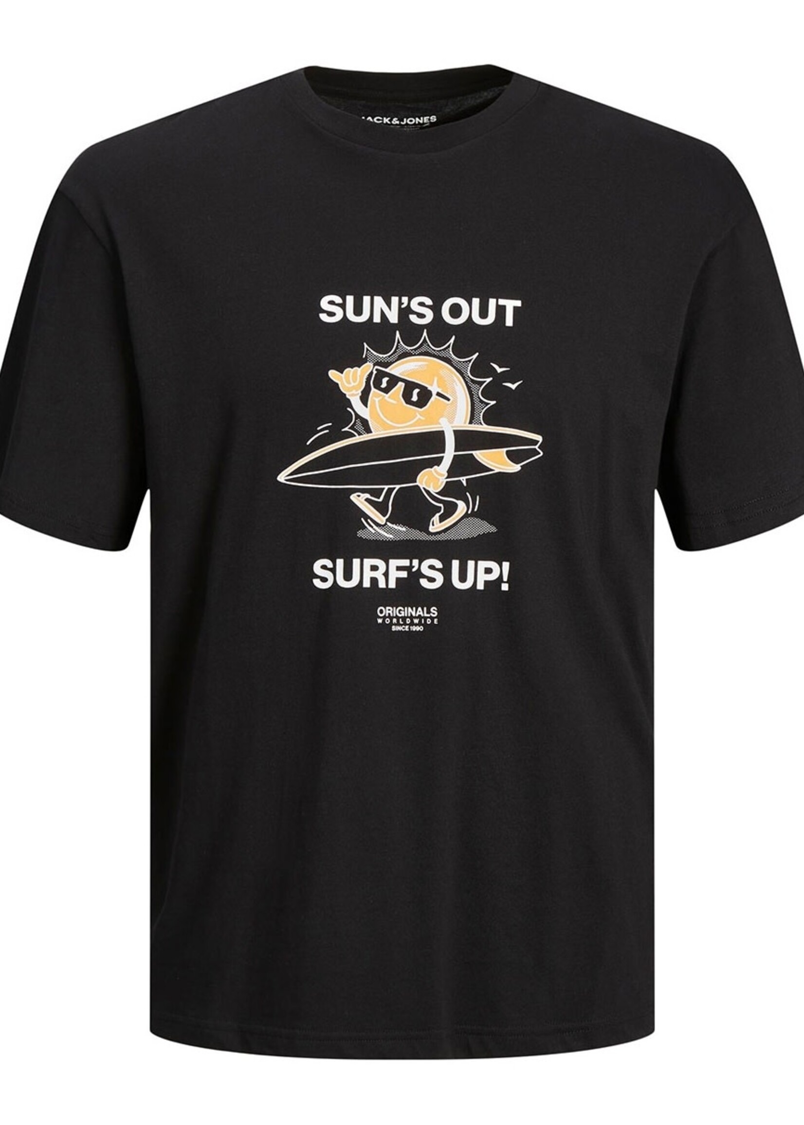Toonie tee 'Sun's out - surf's up' - Black