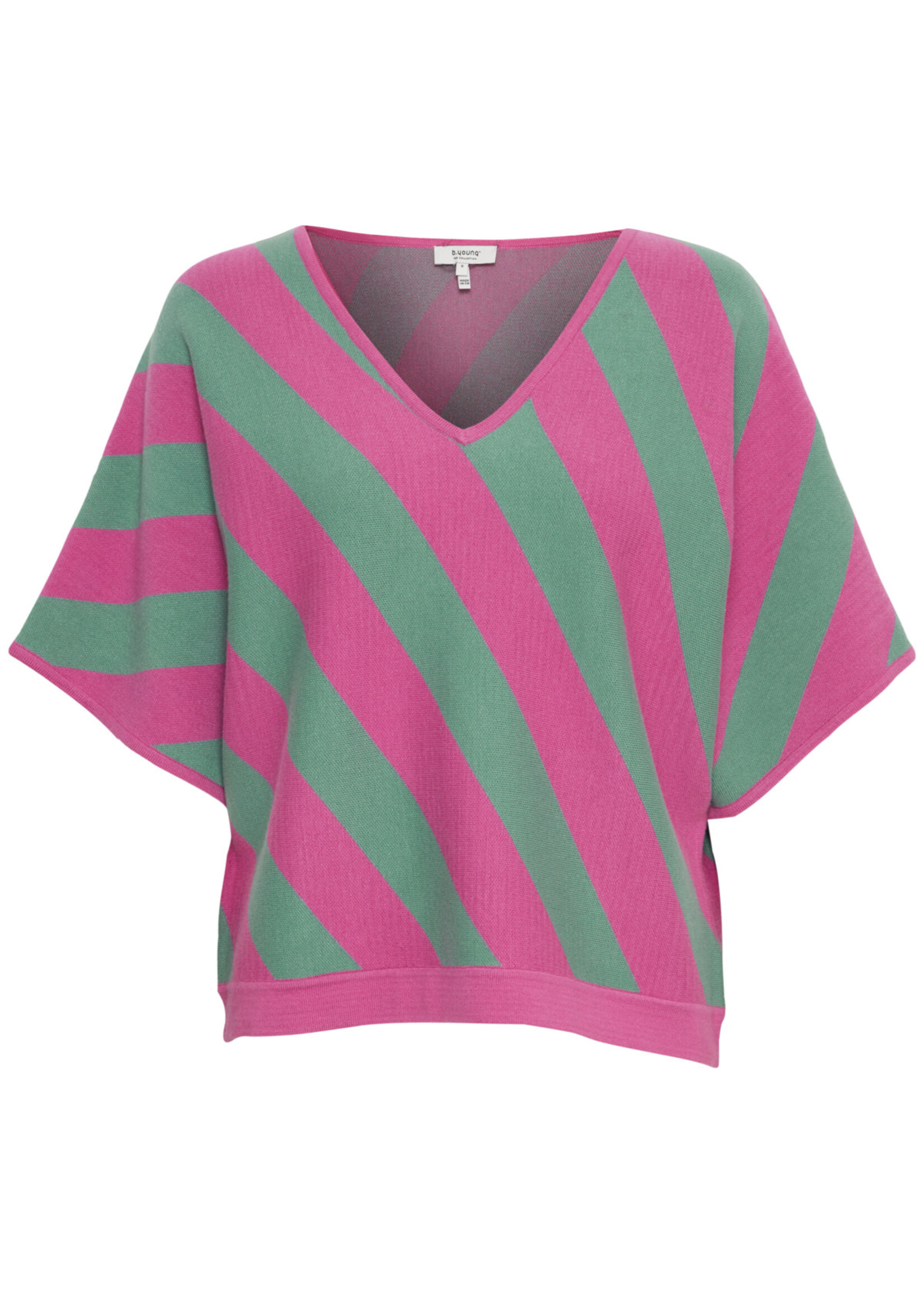 B.YOUNG Miran v-neck top - Super pink mix