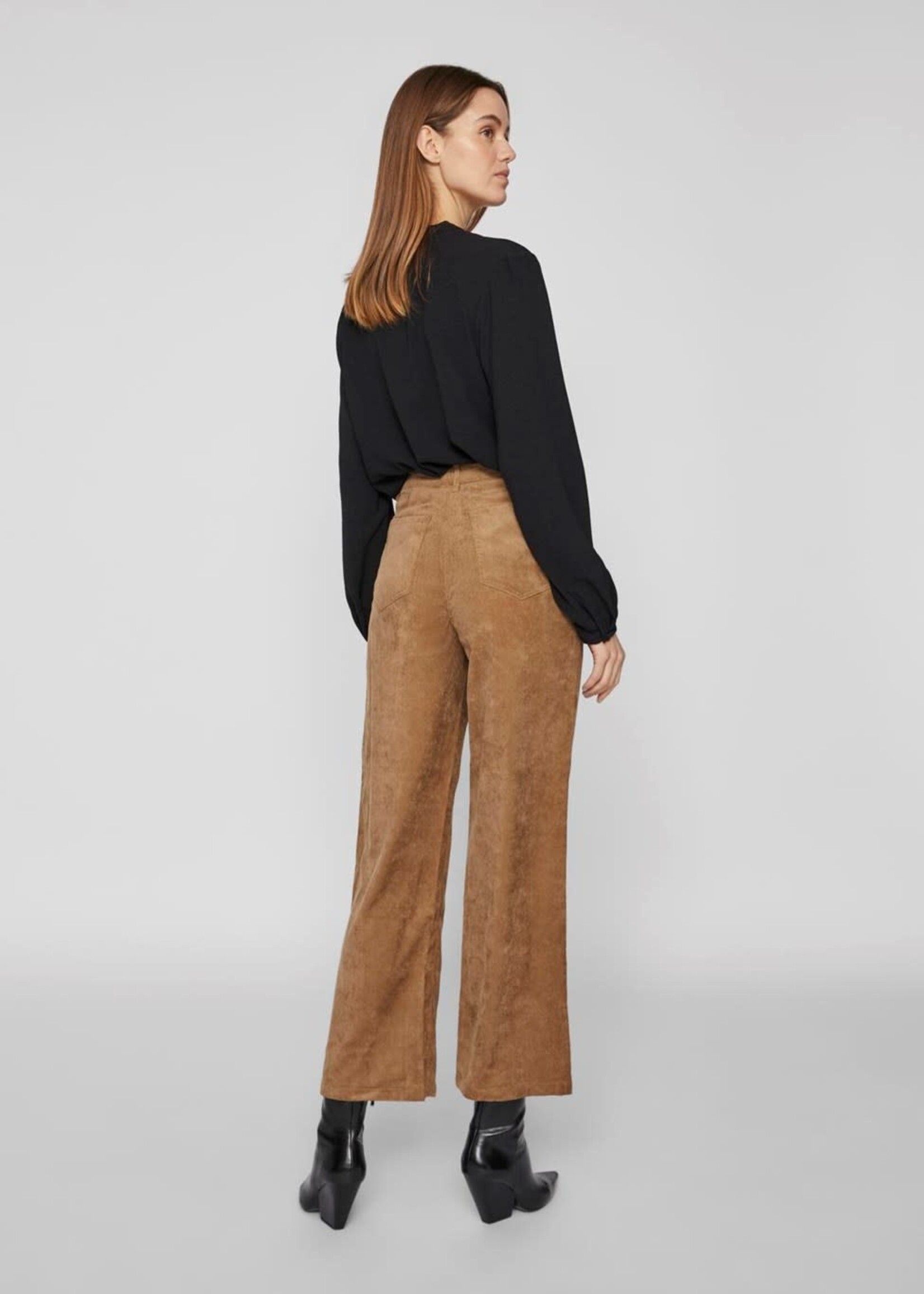 VILA Courdie high waist loose straight pants - Emine