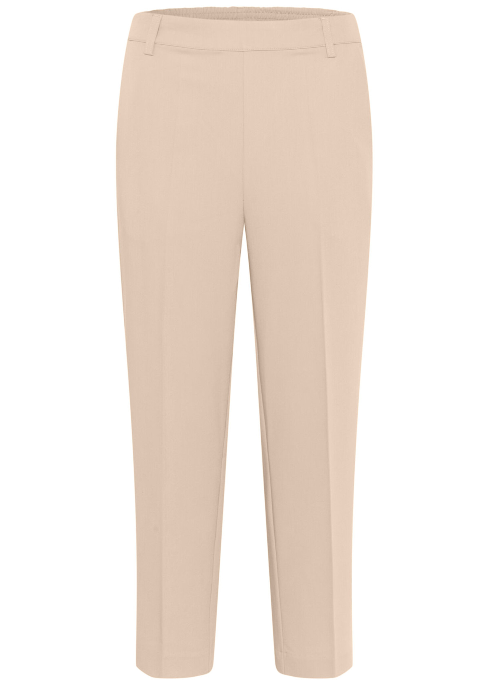 KAFFE Sakura high waist cropped pants - Feather gray