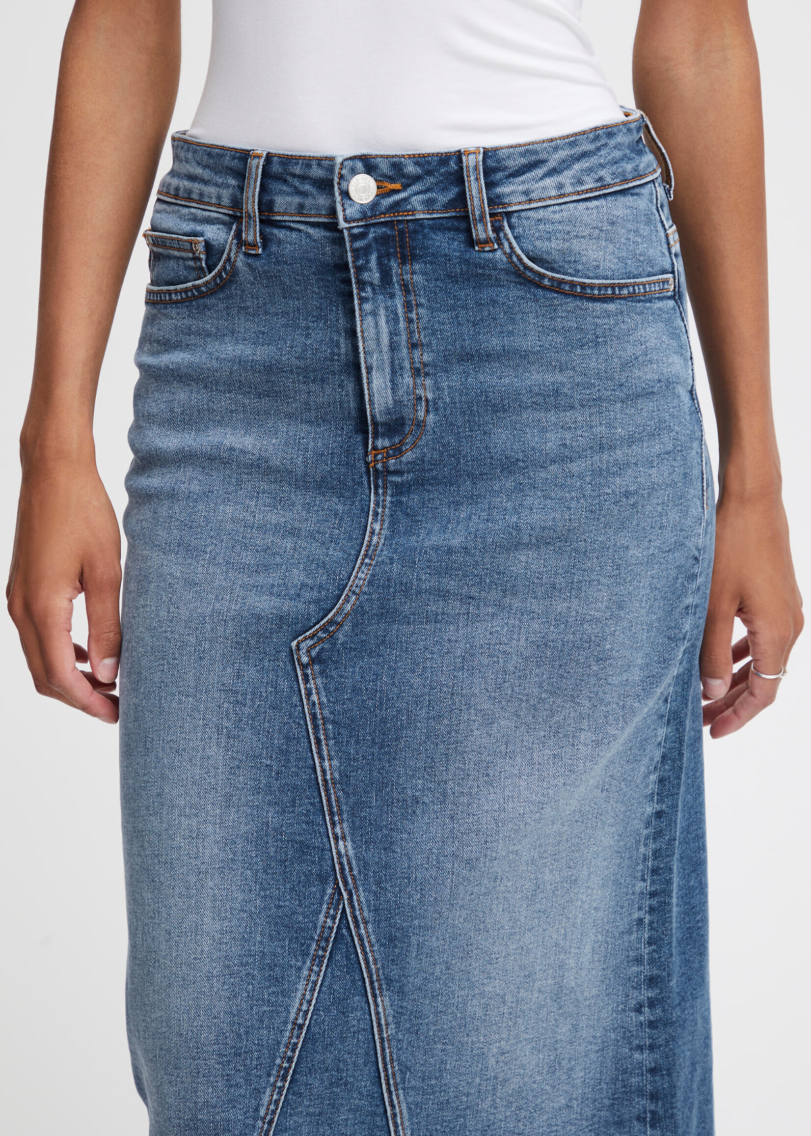 B.YOUNG Leya skirt - Medium blue denim