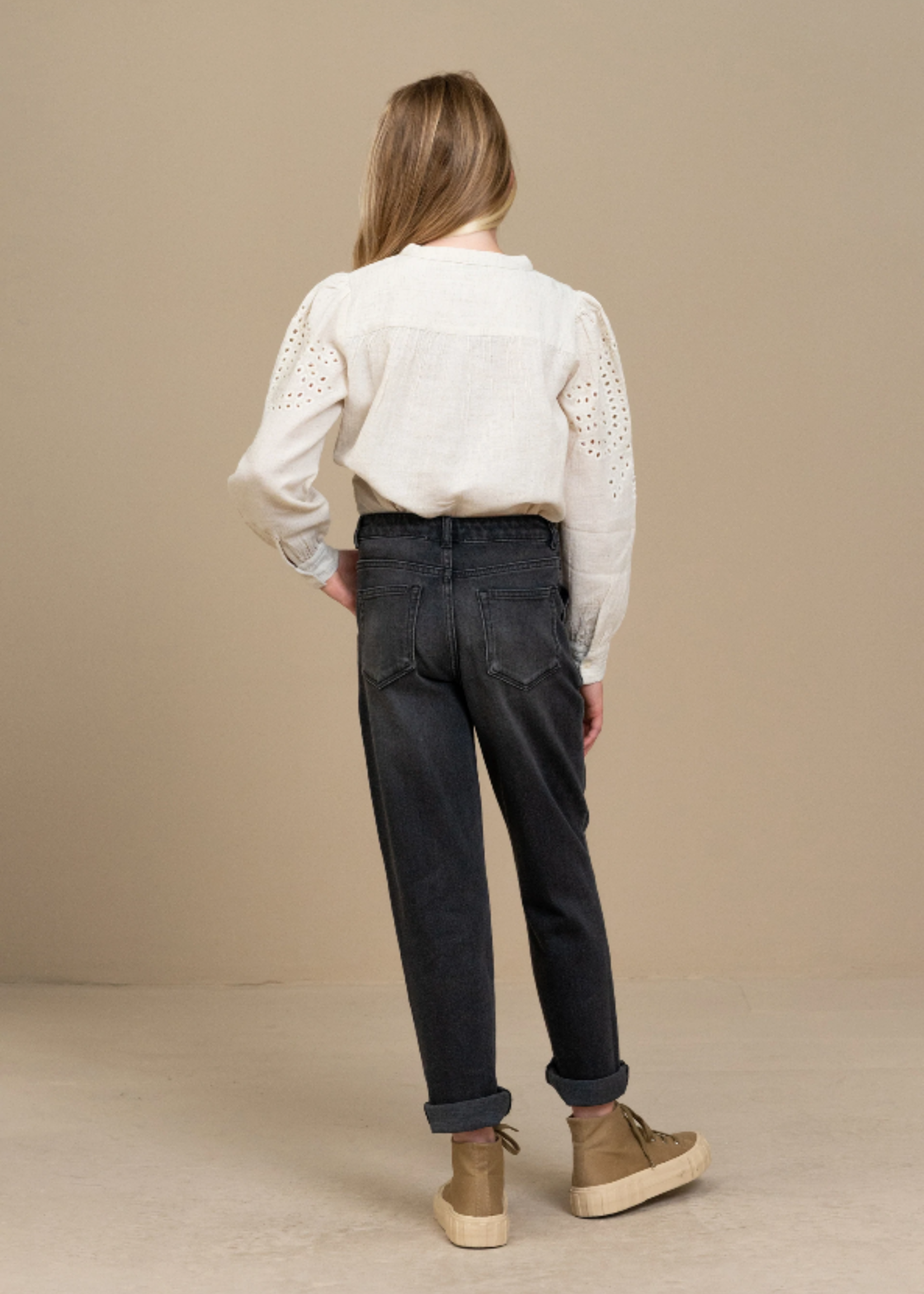 Ivy slub blouse - sand