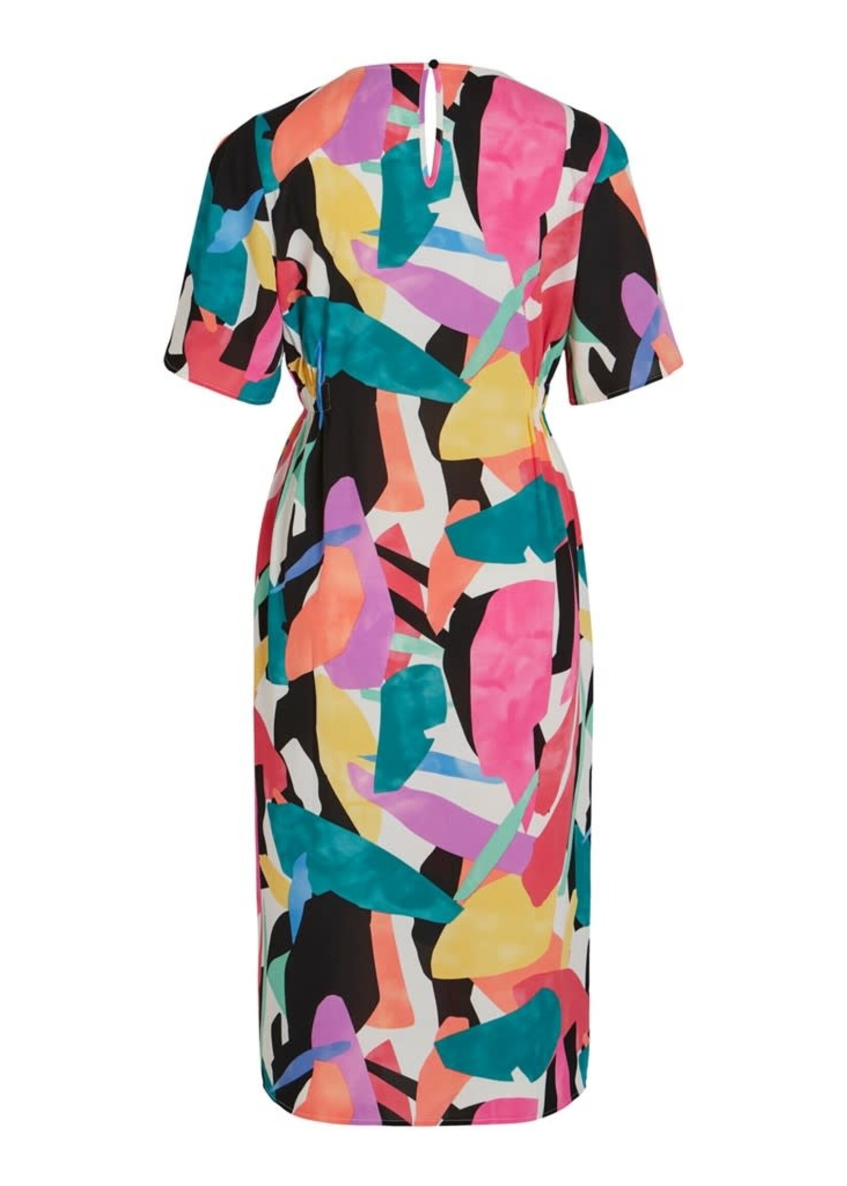 VILA Baila midi dress -  Cloud Dancer multi graphic