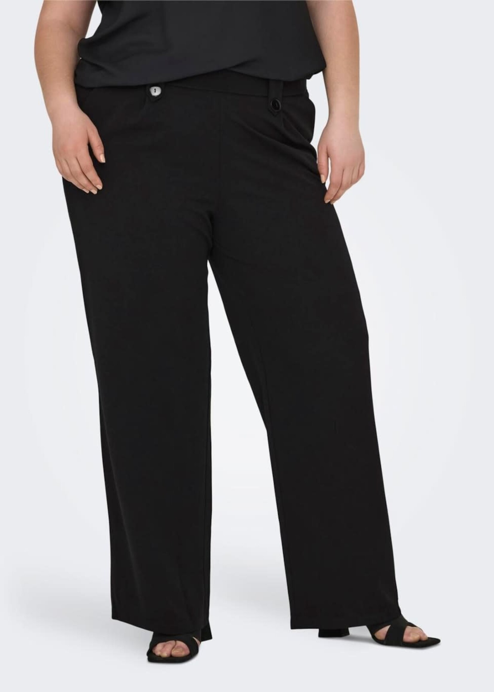 ONLY CARMAKOMA Sania button pant - Black