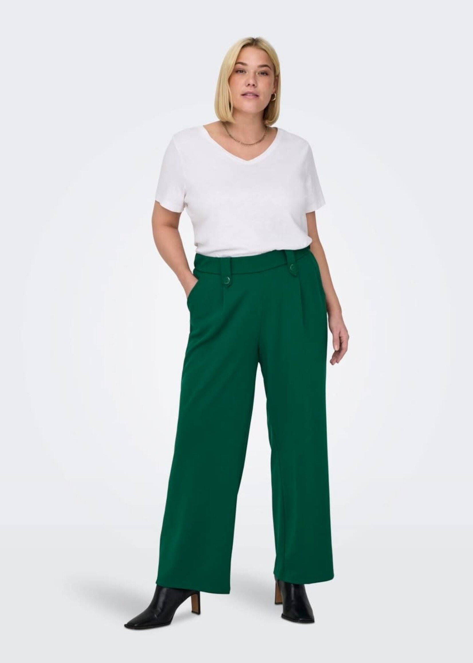 ONLY CARMAKOMA Sania button pant - Aventurine