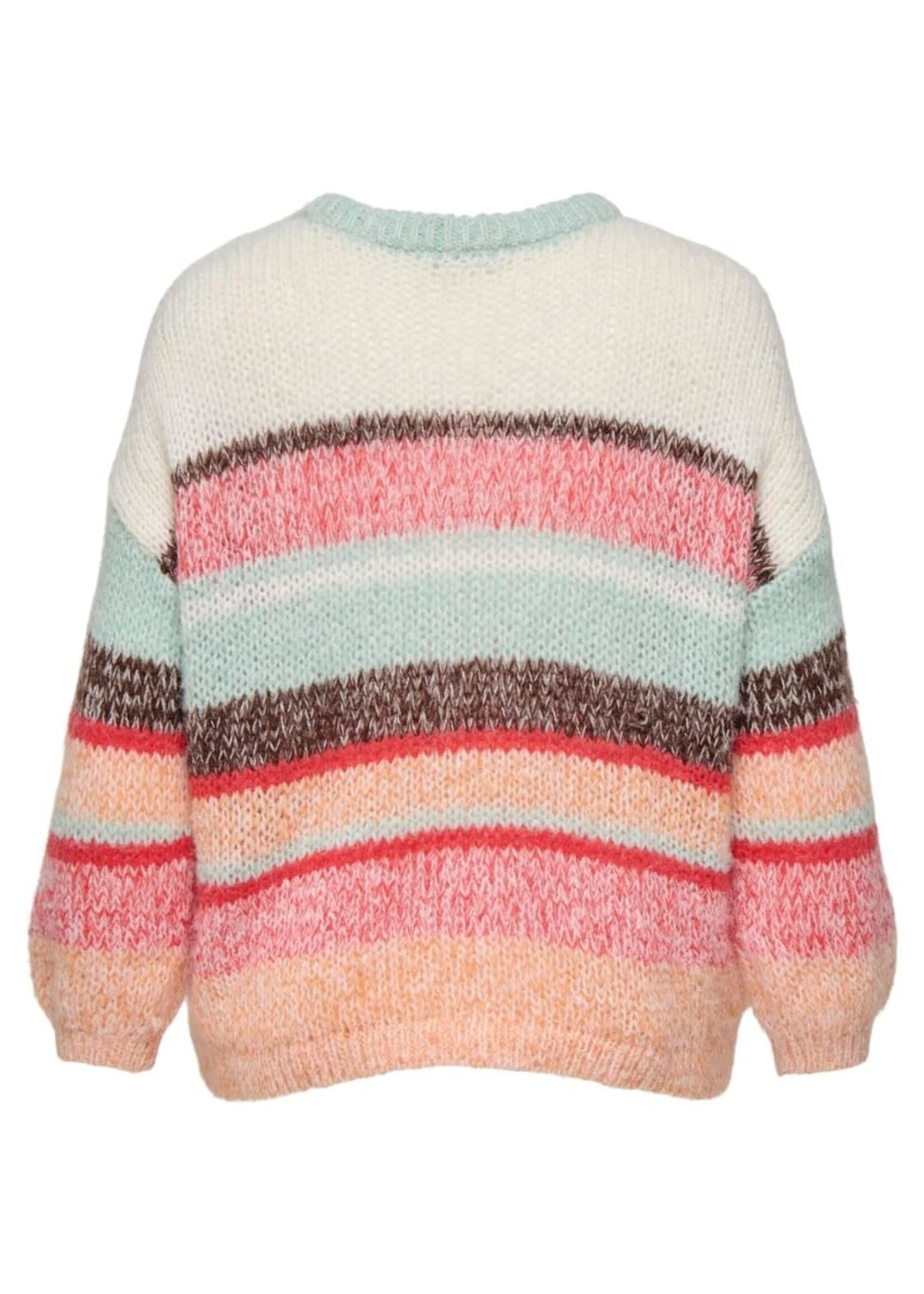 ONLY CARMAKOMA Alyssa stripe o-neck knit - Multicolor