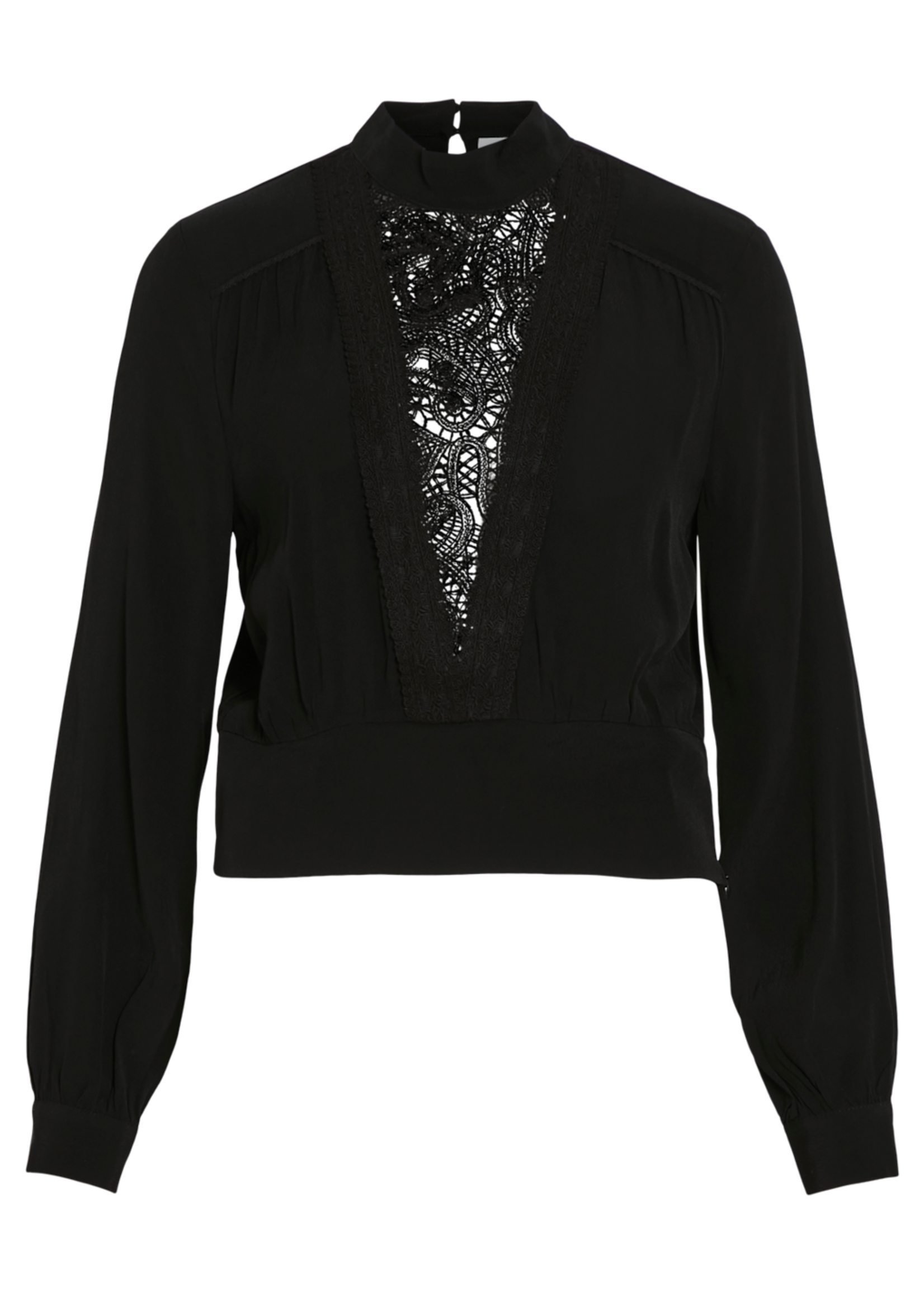 VILA Flarina lace top - Black