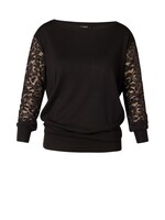 YEST Chloe trui kant - Black