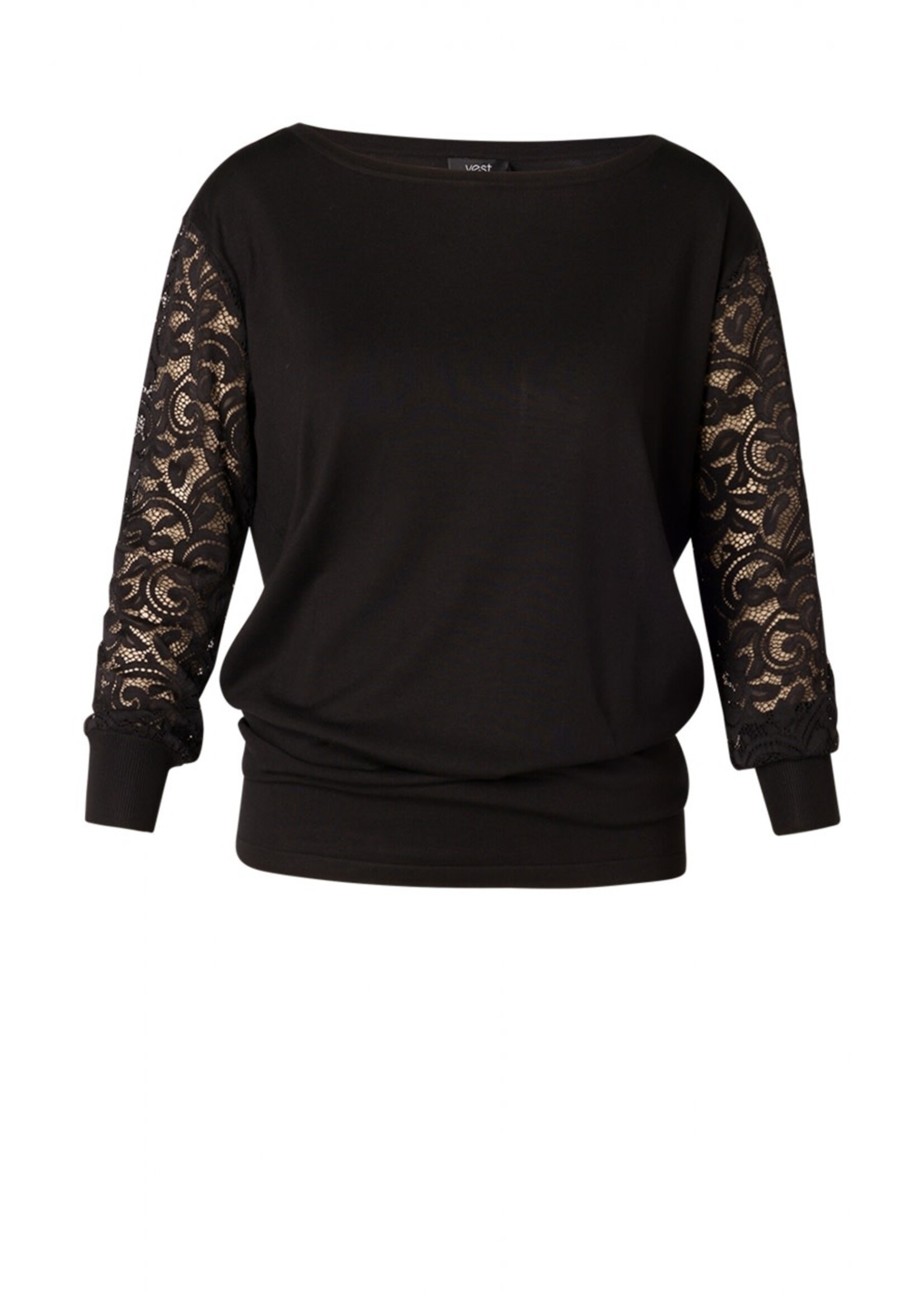 YEST Chloe trui kant - Black