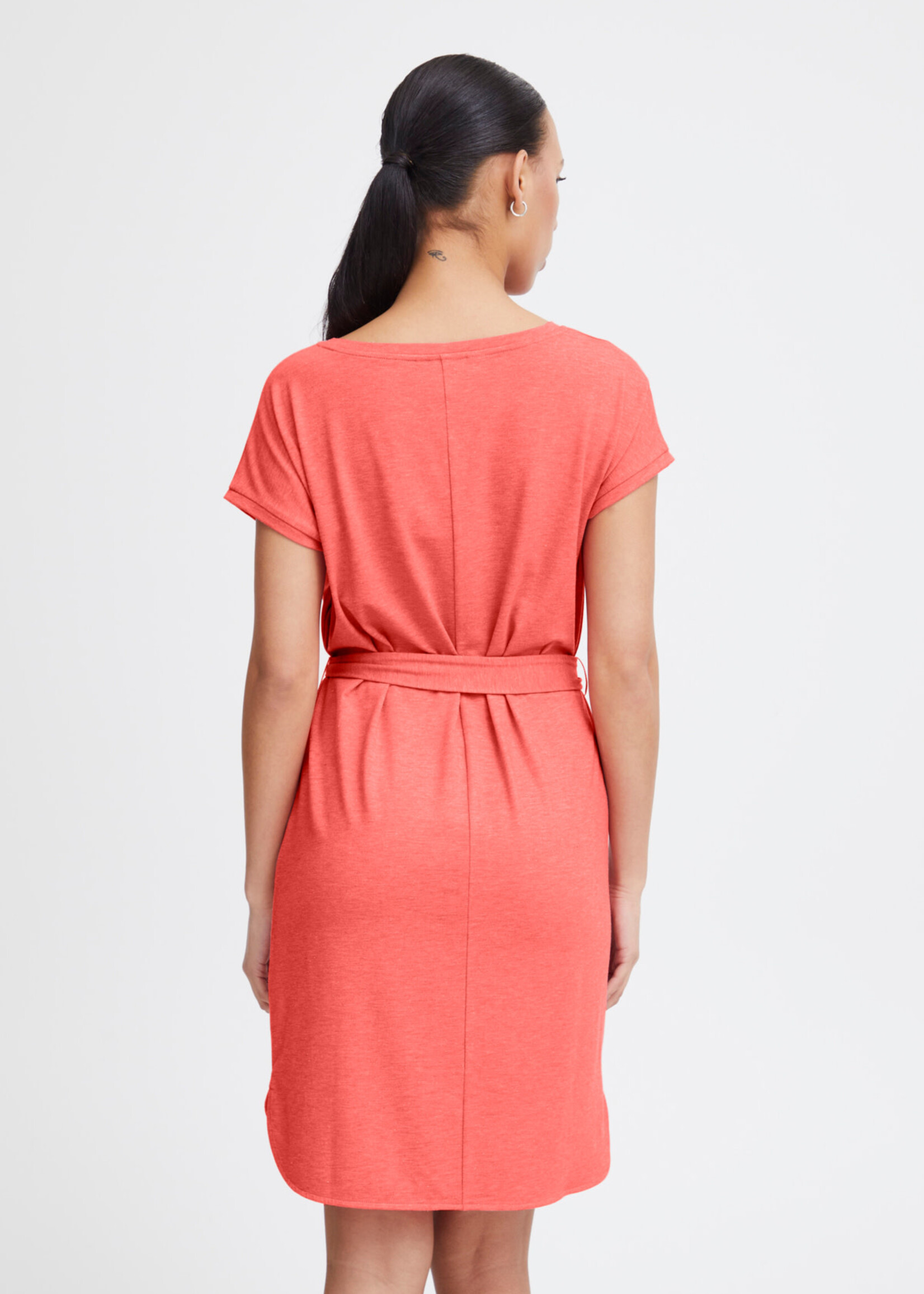 ICHI Rebel dress - Calypso Coral
