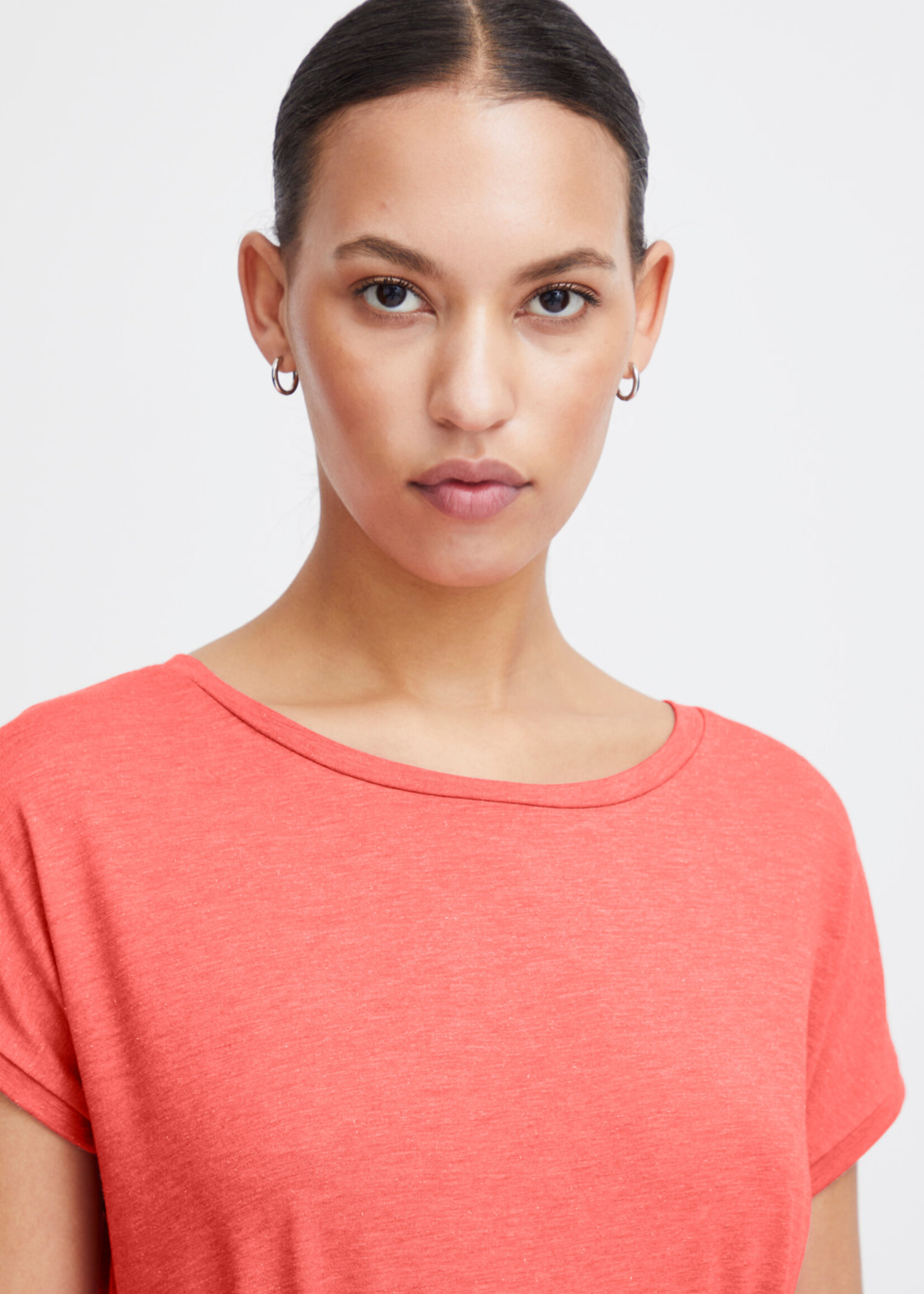 ICHI Rebel dress - Calypso Coral