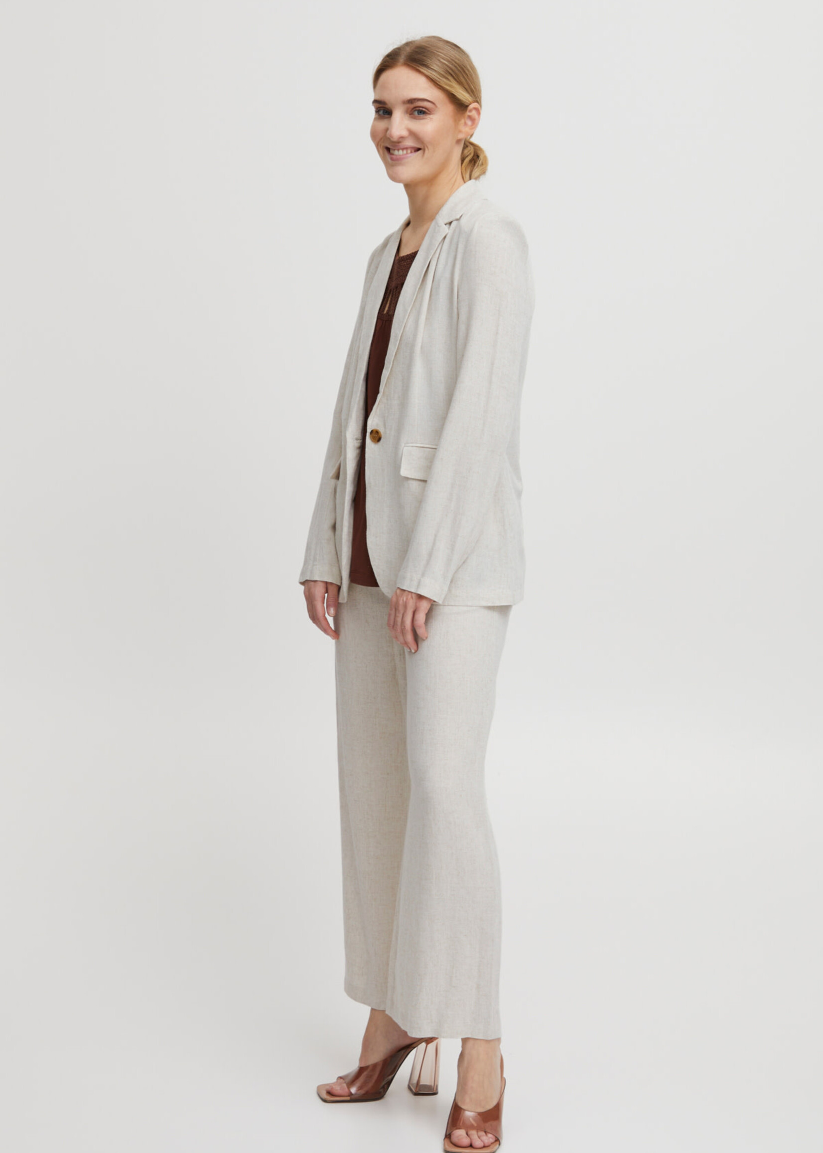 B.YOUNG Johanna blazer - Nature linen