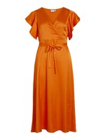 VILA Caroline dress - Sun orange