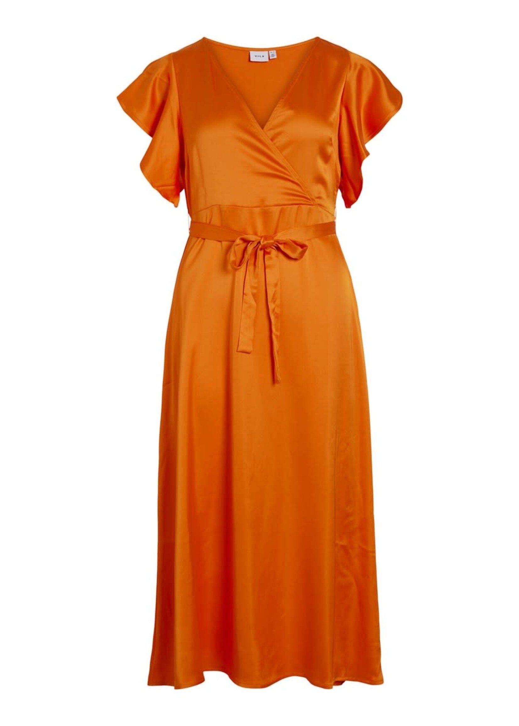 VILA Caroline dress - Sun orange