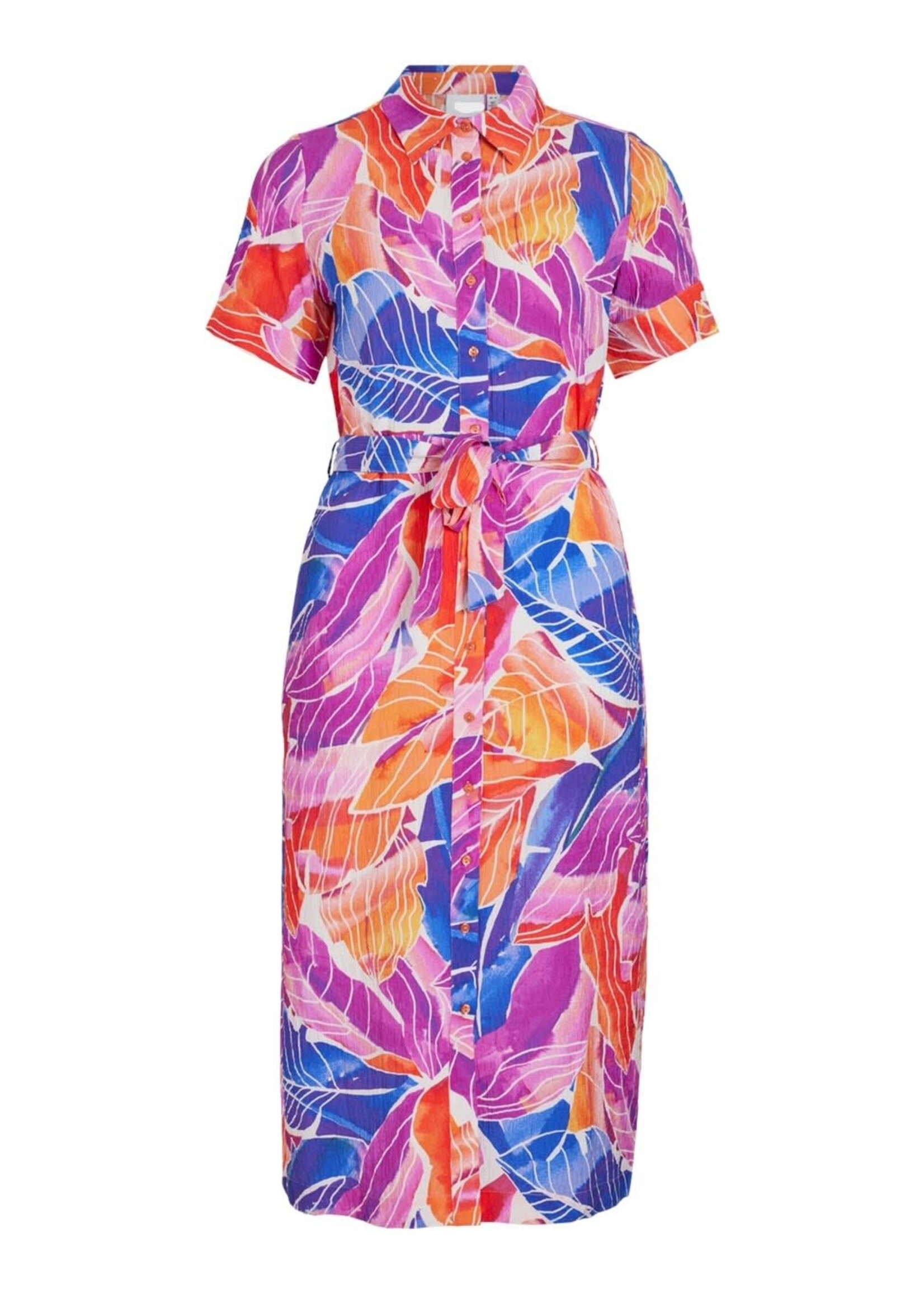 VILA Limia shirt dress - Shell coral