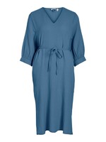 VILA Lania v-neck dress - Coronet blue