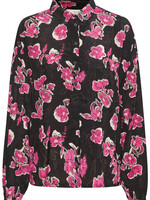 KAFFE Pollie blouse - Fucshia red flower print