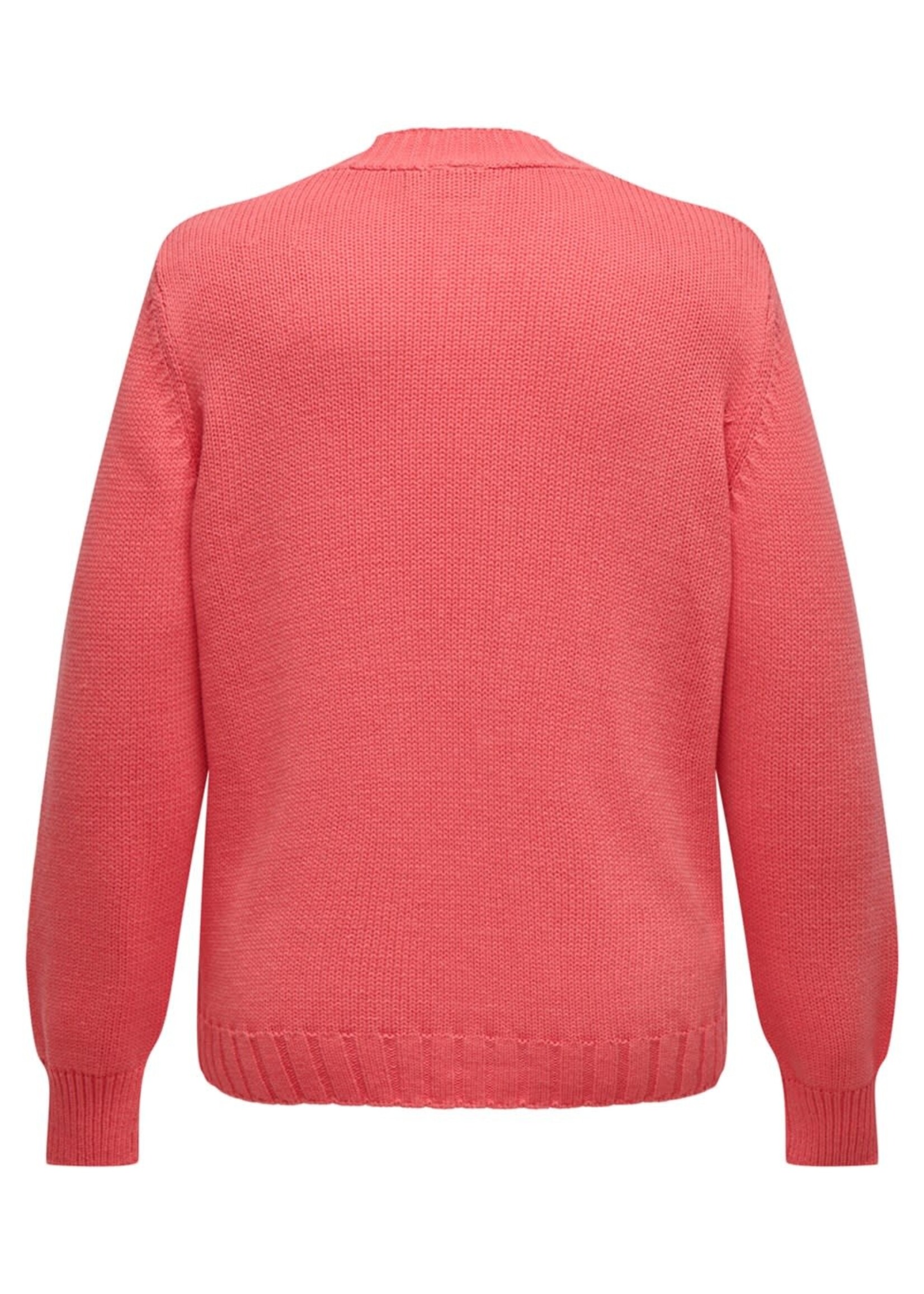 ONLY CARMAKOMA Mille open cardigan knit - Rose of sharon