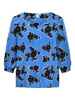 ONLY CARMAKOMA Nova smock top - Dazzling blue & open flower