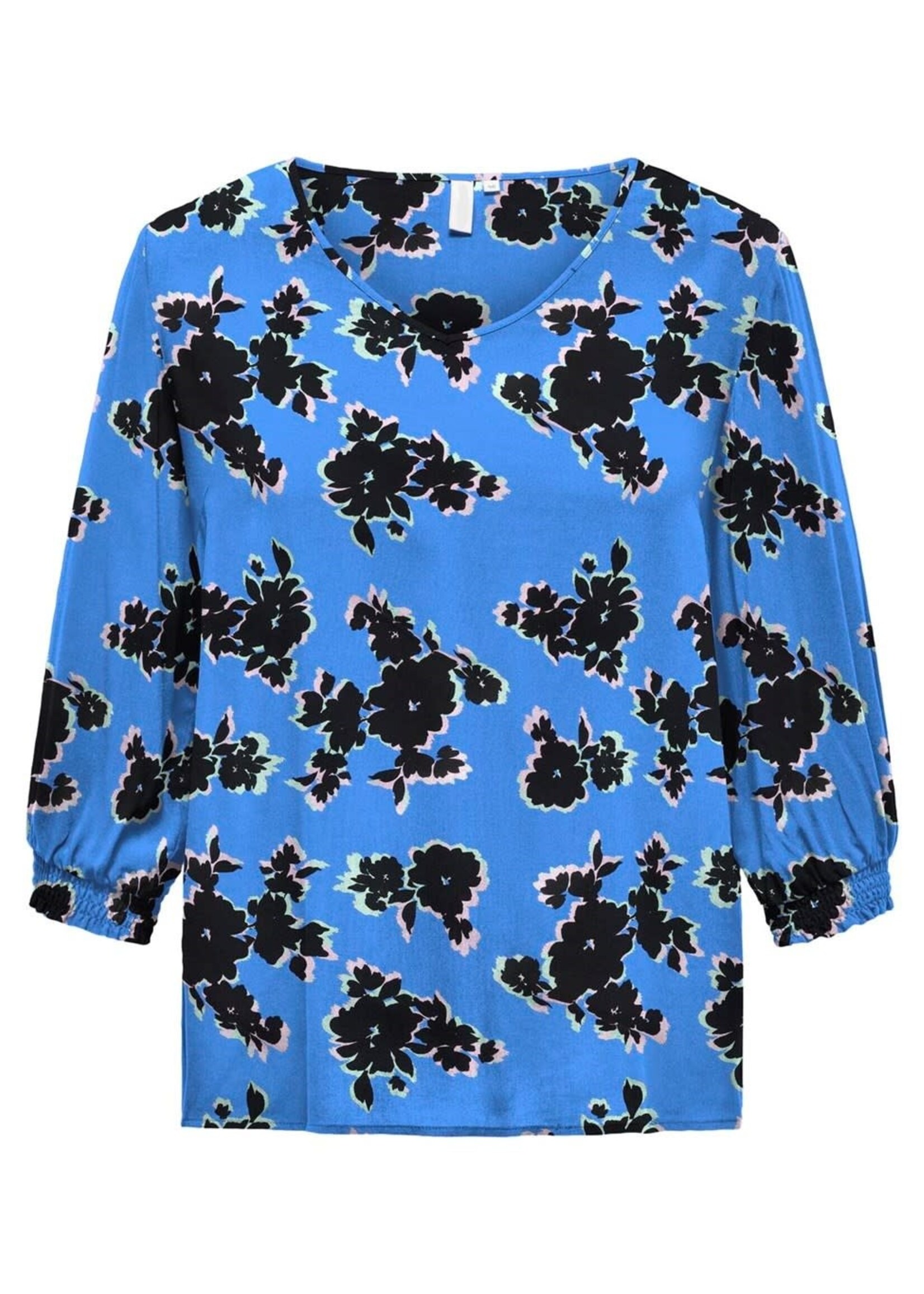 ONLY CARMAKOMA Nova smock top - Dazzling blue & open flower