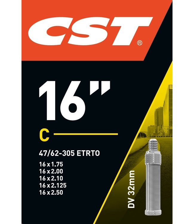 CST  Binnenband 16" Frans ventiel 16x1 3/8-2.125