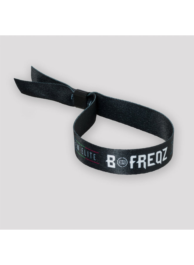 B Freqz woven bracelet black/white