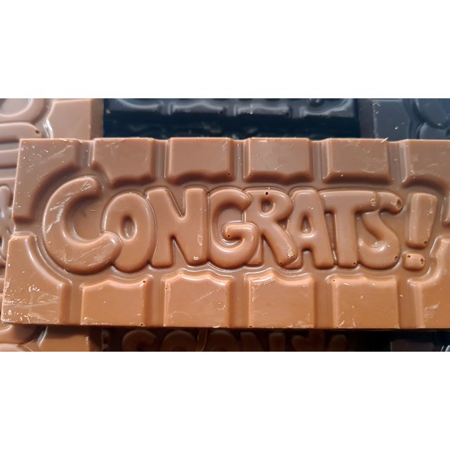 Chocolaterie Delvora Wensreep melkchocolade 'Congrats'