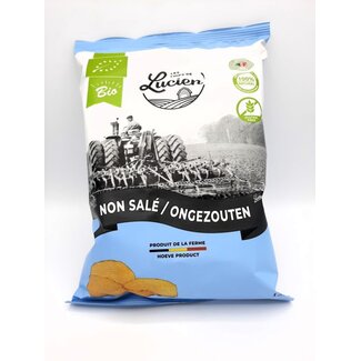 Les chips de Lucien Chips ongezouten 125g