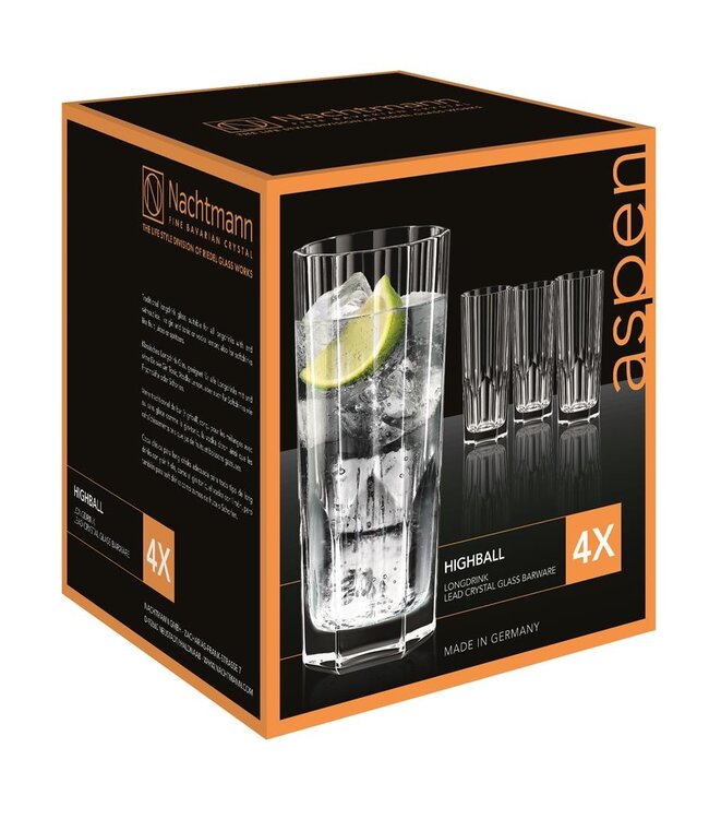Longdrinkglas 'Aspen', 309 ml set/4