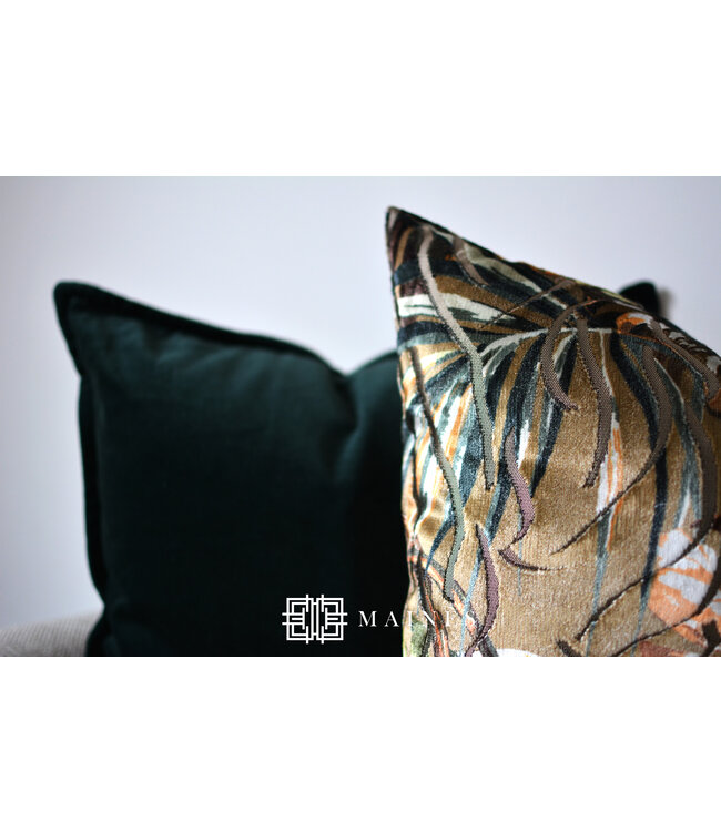 Sierkussen fluweel 45x45 cm groen