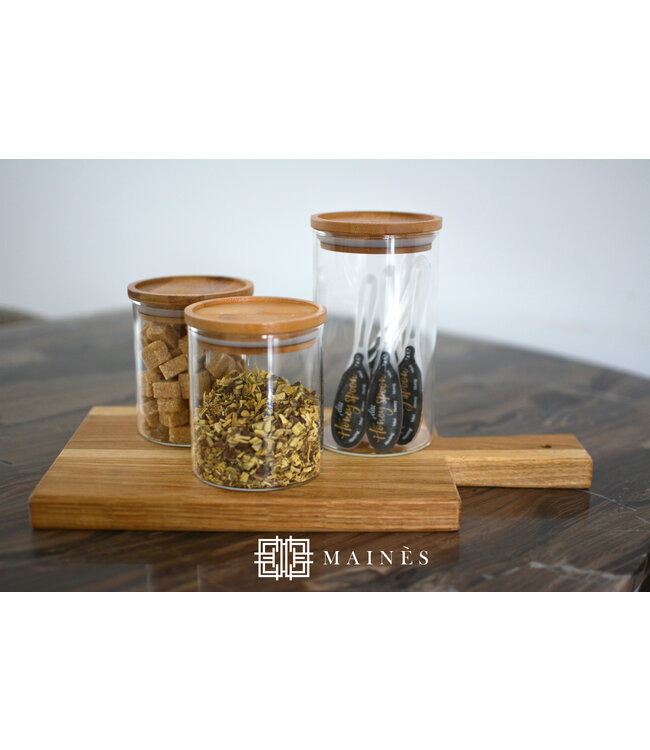 Voorraadpot met deksel 	Ø 8*15 cm