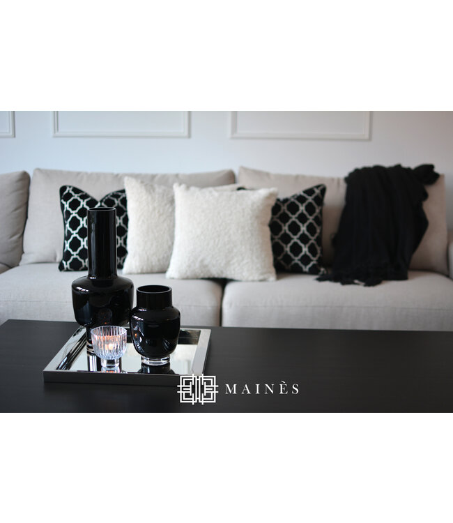 Spiegeldienblad vierkant 40x40x3 zilver