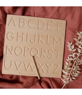 La Romi  Houten alfabet overtrekbord